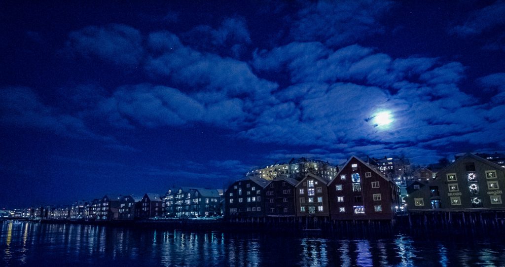 Bilde av bryggerekka i Trondheim